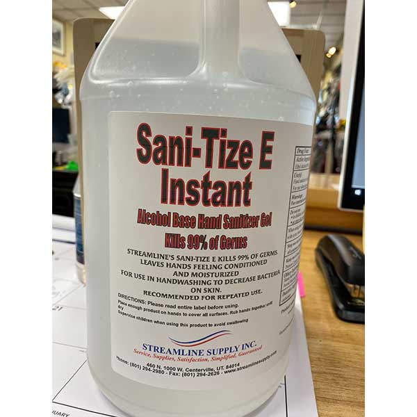 gallon of 80% alcohol