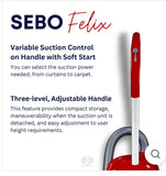 Red Felix - Sebo Vacuums upright