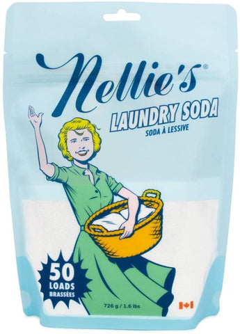 Nellie's Laundry Detergent Soda, 1.6lbs, 50 Load Bag